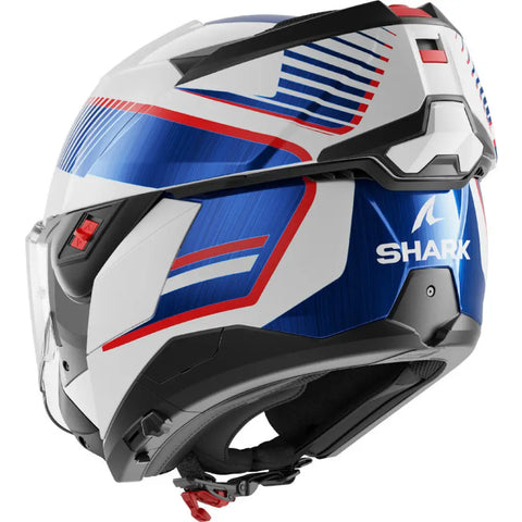 Casco Shark Oxo Sikter White/Chrome/Blue