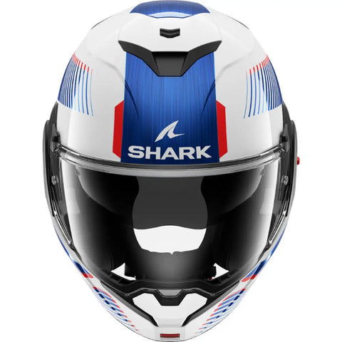 Casco Shark Oxo Sikter White/Chrome/Blue