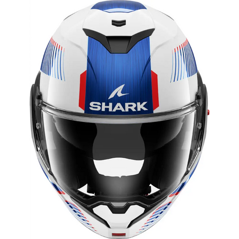 Casco Shark Oxo Sikter White/Chrome/Blue