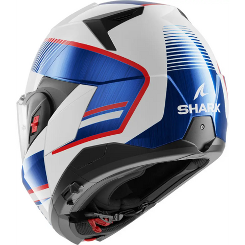 Casco Shark Oxo Sikter White/Chrome/Blue