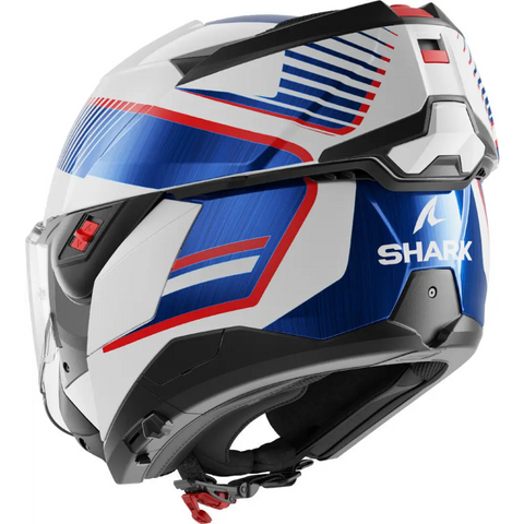 Casco Shark Oxo Sikter White/Chrome/Blue