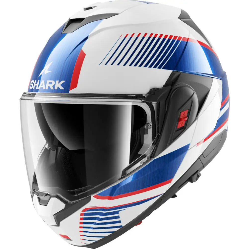 Casco Shark Oxo Sikter White/Chrome/Blue