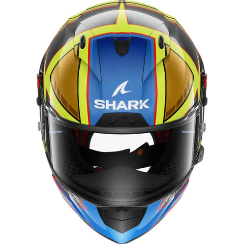 Casco Shark Race-R Pro GP Replica Cam Petersen Anthracite/Yellow/Blue