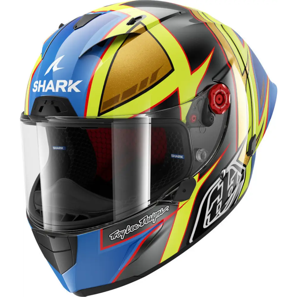 Casco Shark Race-R Pro GP Replica Cam Petersen Anthracite/Yellow/Blue