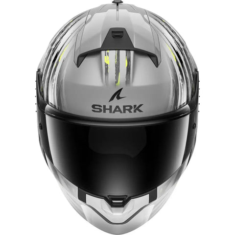Casco Shark Ridill 2 Assya Silver/Black/Yellow ECE 22.06