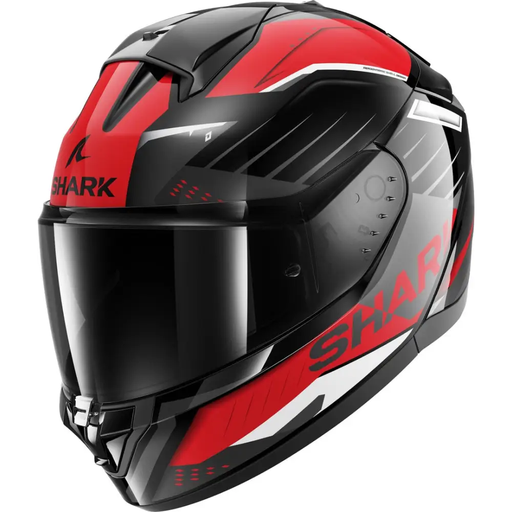 Casco Shark Ridill 2 Bersek Matt Black/Red/White ECE 22.06