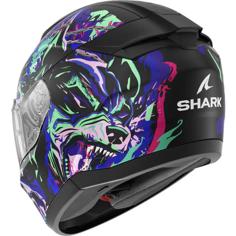 Casco Shark Ridill 2 Racing Beast Black/Green/Blue/Pink