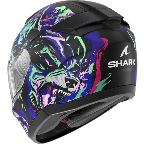 Casco Shark Ridill 2 Racing Beast Black/Green/Blue/Pink