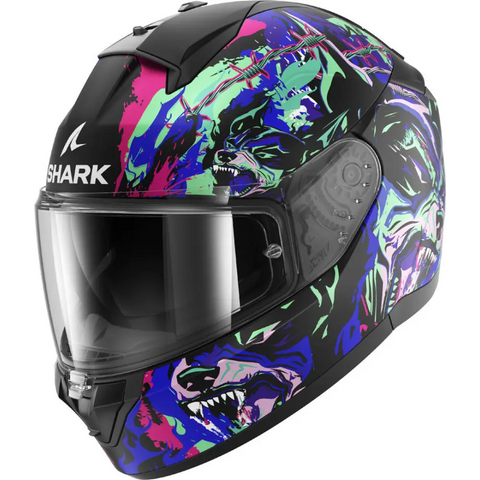 Casco Shark Ridill 2 Racing Beast Black/Green/Blue/Pink