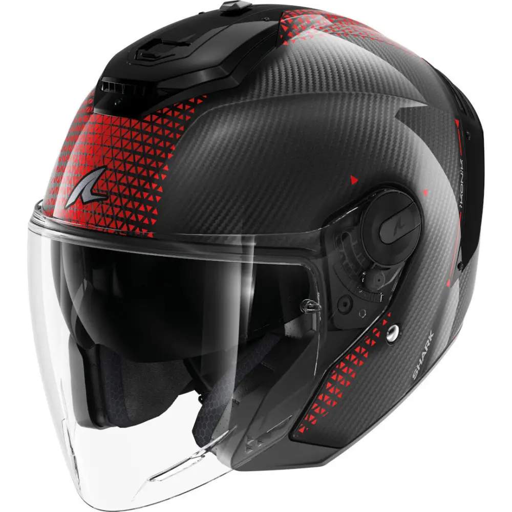 Casco Shark RS Jet Carbon Ikonik Black/Red