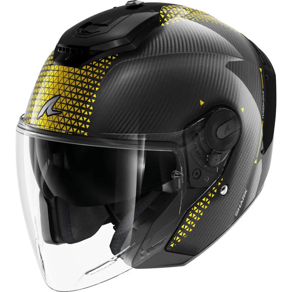 Casco Shark RS Jet Carbon Ikonik Black/Yellow