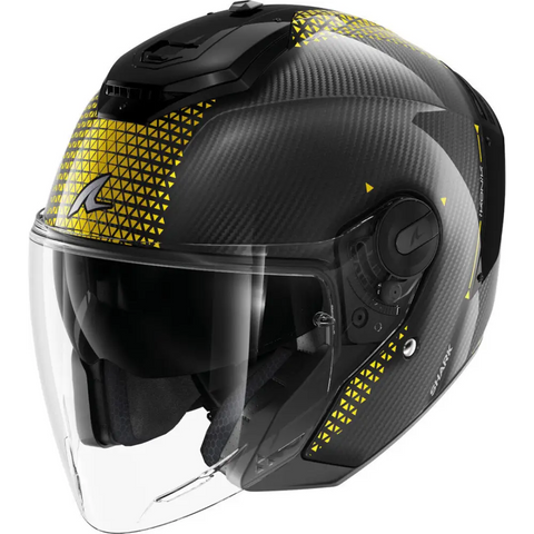 Casco Shark RS Jet Carbon Ikonik Black/Yellow