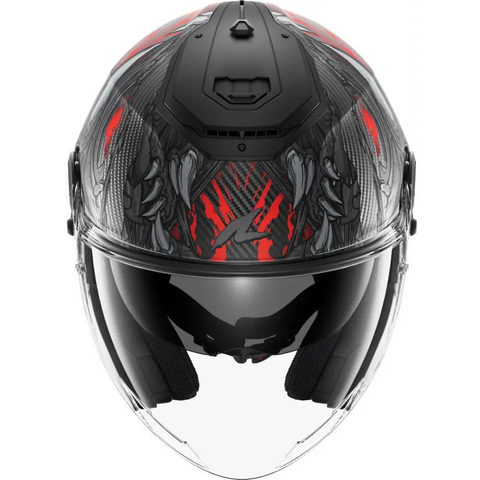 Casco Shark RS Jet Carbon Shaytan Carbon/Red Matt