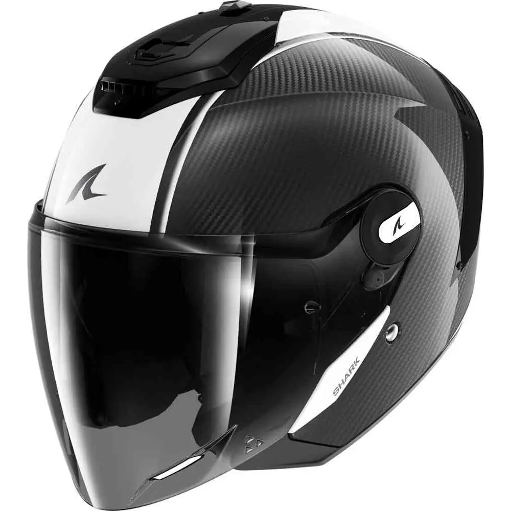 Casco Shark RS Jet Carbon Skin Black/White