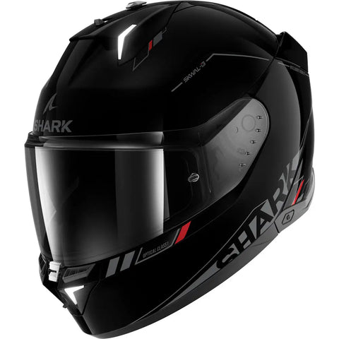 Casco Shark Skwal i3 Blank SP, Black/Gray/Red ECE 22.06