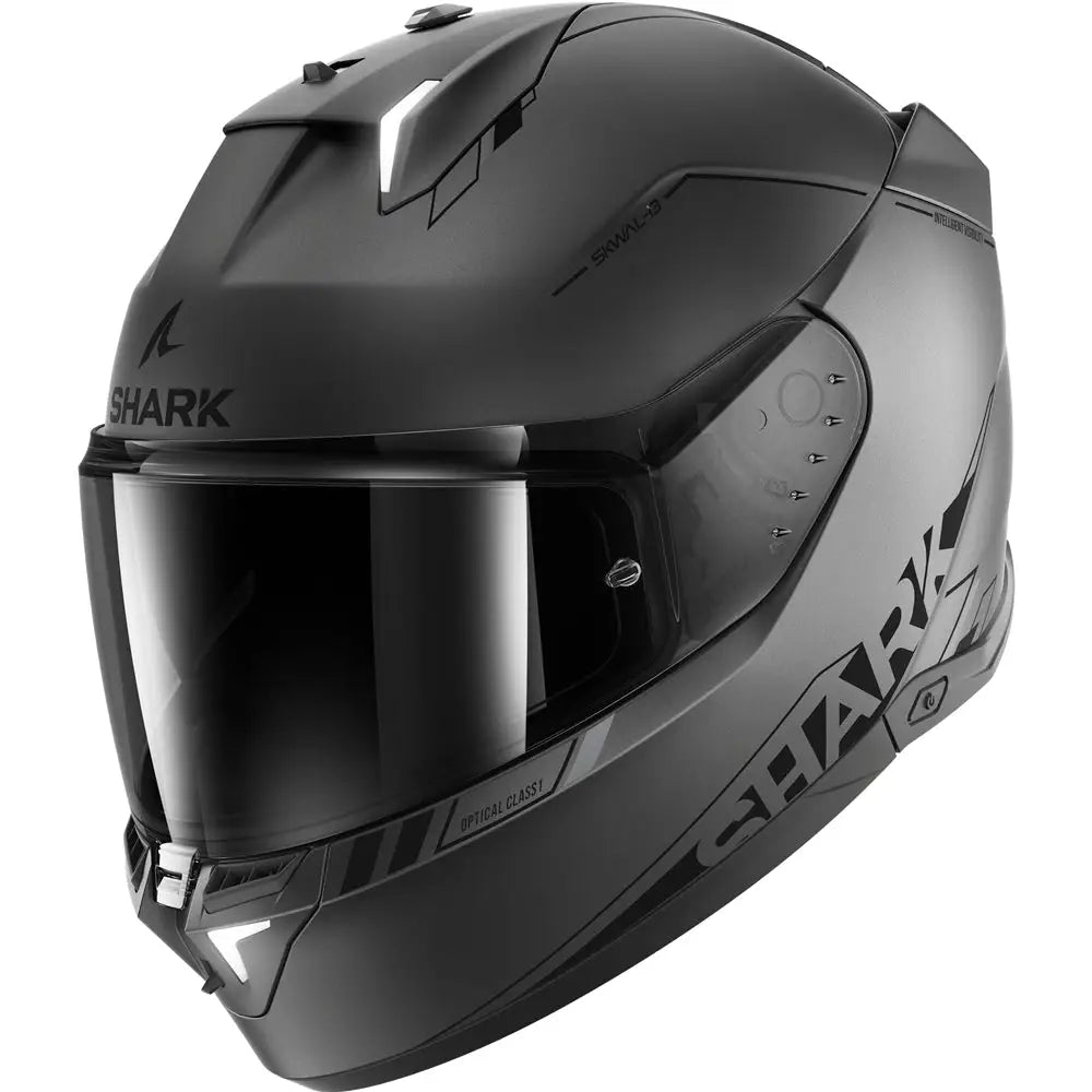 Casco Shark Skwal i3 Blank SP, Matt Dark Gray/Black ECE 22.06