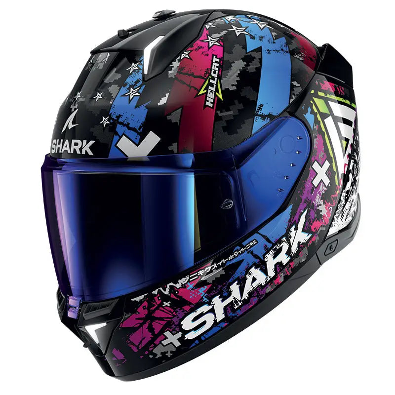 Casco Shark Skwal i3 Hellcat, Black/Blue ECE 22.06