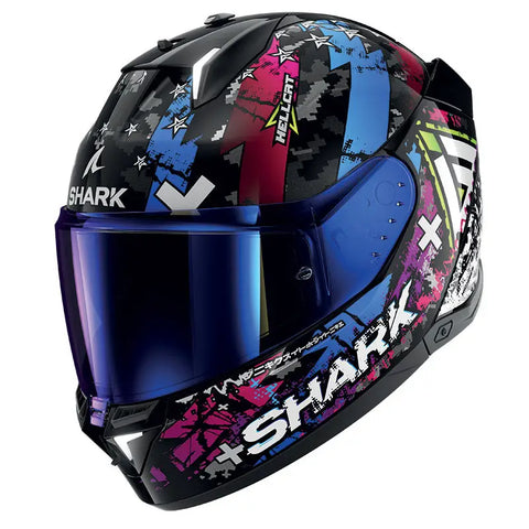 Casco Shark Skwal i3 Hellcat, Black/Blue ECE 22.06