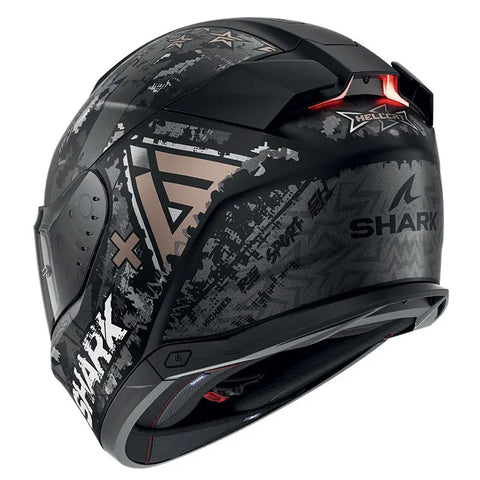 Casco Shark Skwal i3 Hellcat, Black/Grey ECE 22.06