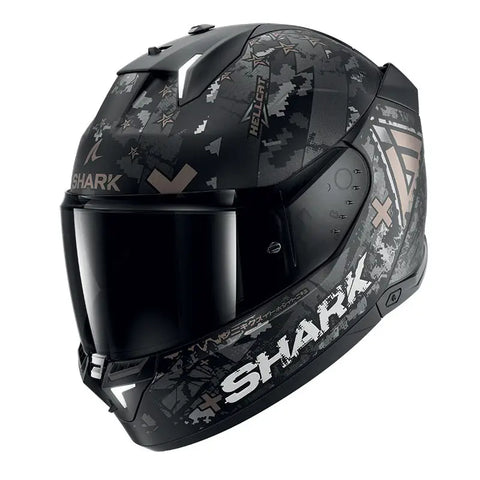 Casco Shark Skwal i3 Hellcat, Black/Grey ECE 22.06
