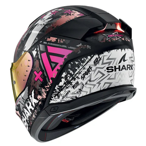 Casco Shark Skwal i3 Hellcat, Black/Grey/Pink ECE 22.06