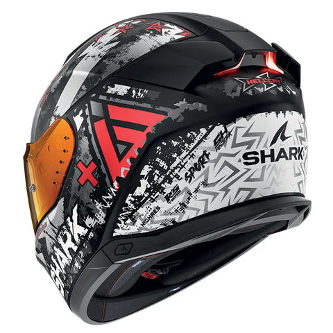 Casco Shark Skwal i3 Hellcat, Black/Grey/Red ECE 22.06
