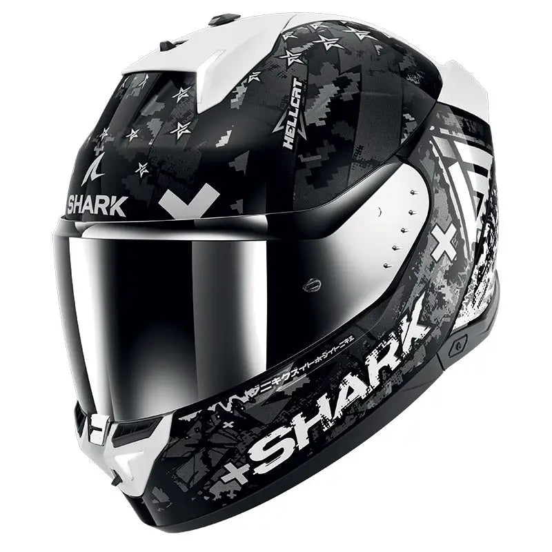 Casco Shark Skwal i3 Hellcat, Black/Grey/White ECE 22.06