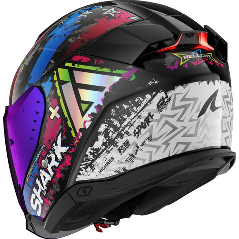 Casco Shark Skwal i3 Jet Hellcat Black/White/Blue