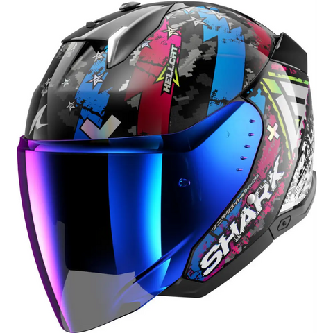 Casco Shark Skwal i3 Jet Hellcat Black/White/Blue