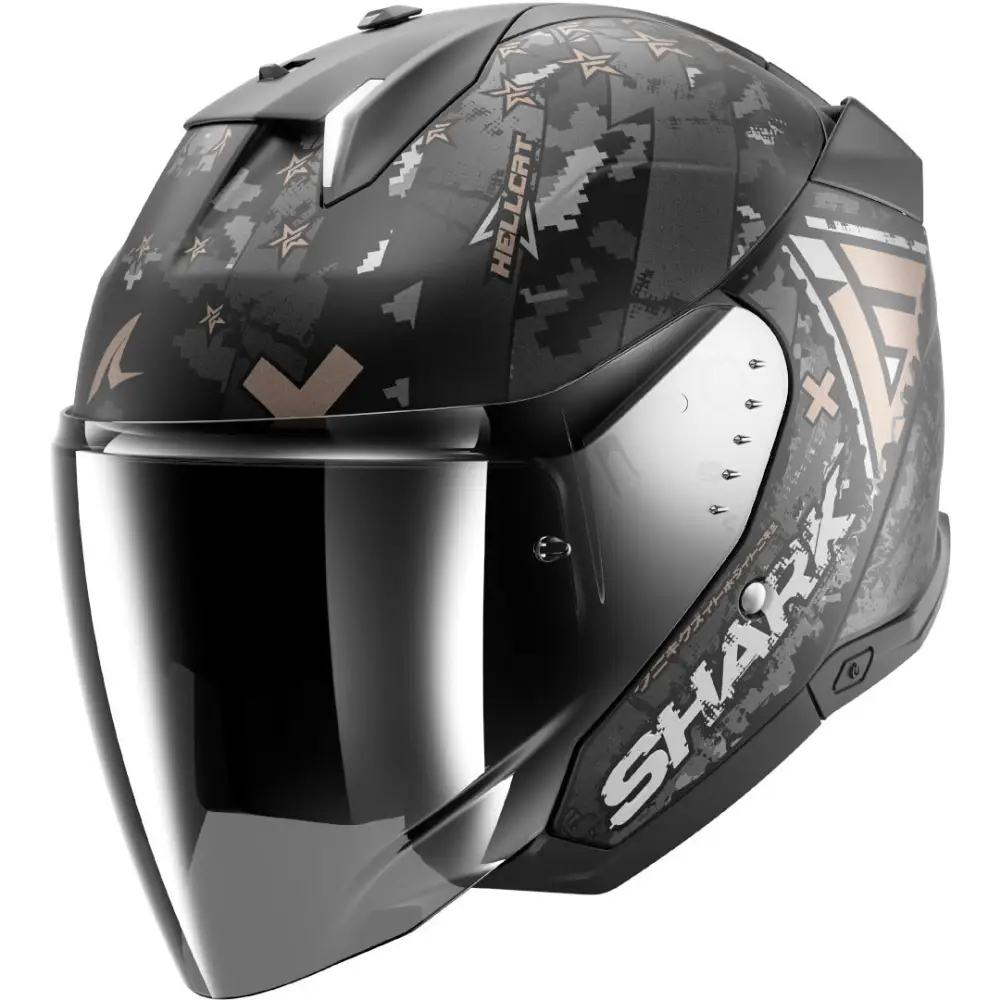 Casco Shark Skwal i3 Jet Hellcat Matt Black/Chrom Anthracite