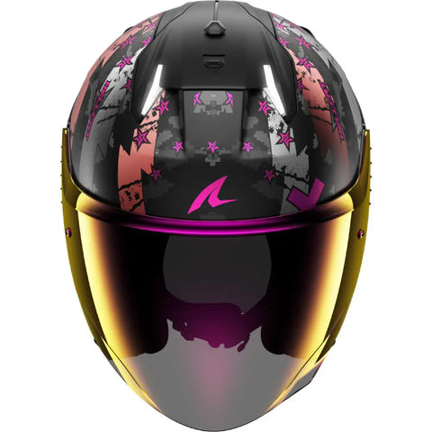 Casco Shark Skwal i3 Jet Hellcat Matt Black/Chrom Purple