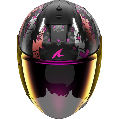 Casco Shark Skwal i3 Jet Hellcat Matt Black/Chrom Purple