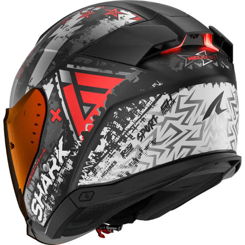 Casco Shark Skwal i3 Jet Hellcat Matt Black/Chrom Red