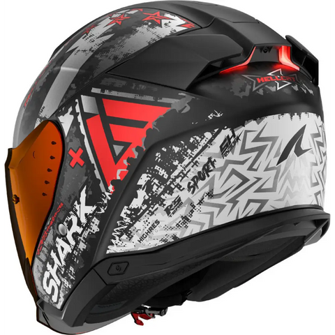 Casco Shark Skwal i3 Jet Hellcat Matt Black/Chrom Red