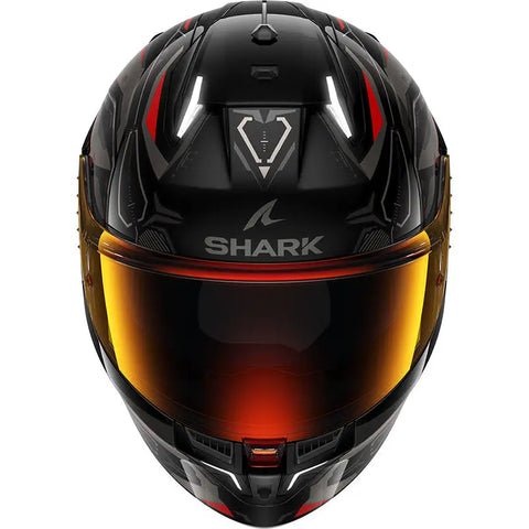 Casco Shark Skwal i3 Linik, Black/Grey/Red ECE 22.06