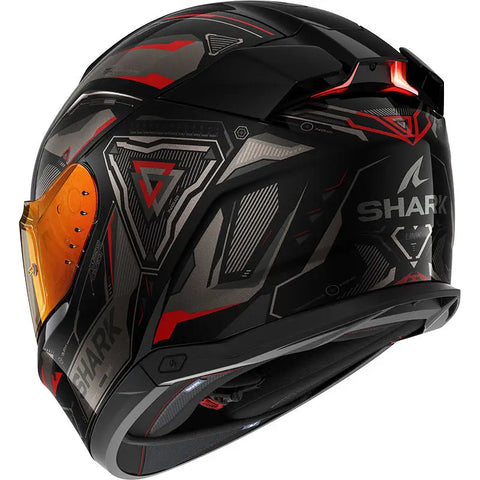 Casco Shark Skwal i3 Linik, Black/Grey/Red ECE 22.06