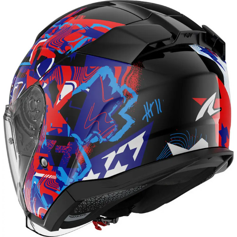 Casco Shark Skwal Jet Pranz Black/Blue/Red