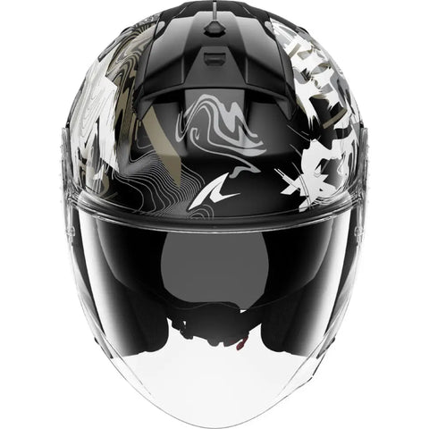 Casco Shark Skwal Jet Pranz Black/White/Gold