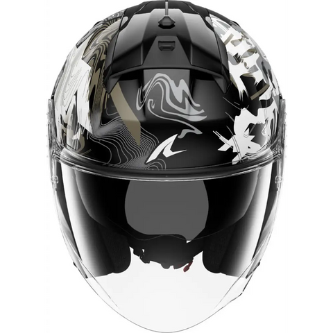 Casco Shark Skwal Jet Pranz Black/White/Gold