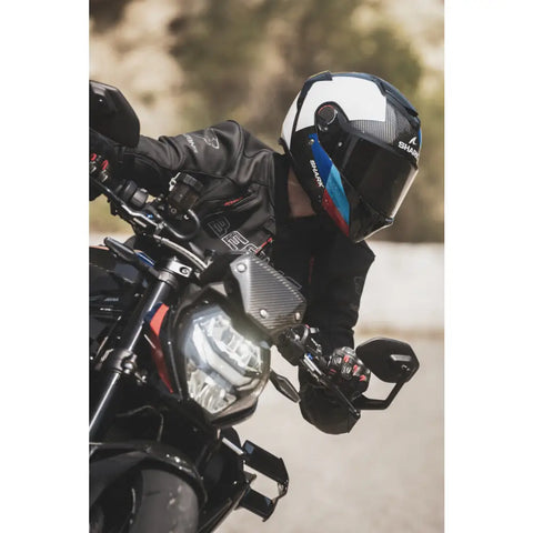Casco Shark Spartan GT Pro Carbon Dokhta White/Blue