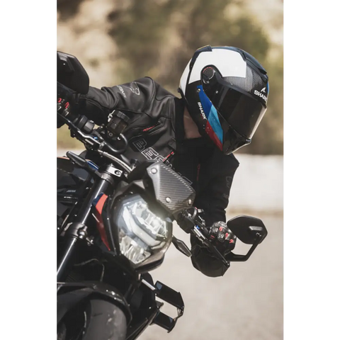 Casco Shark Spartan GT Pro Carbon Dokhta White/Blue