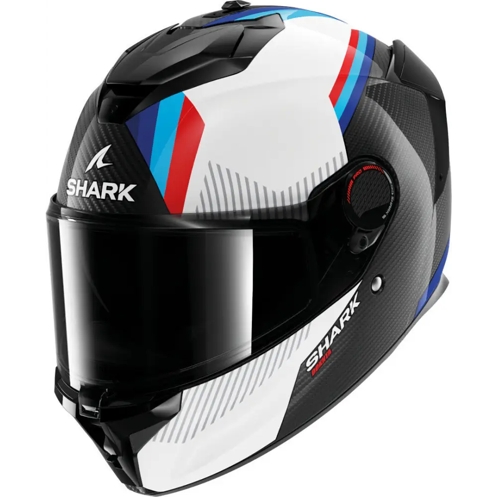 Casco Shark Spartan GT Pro Carbon Dokhta White/Blue