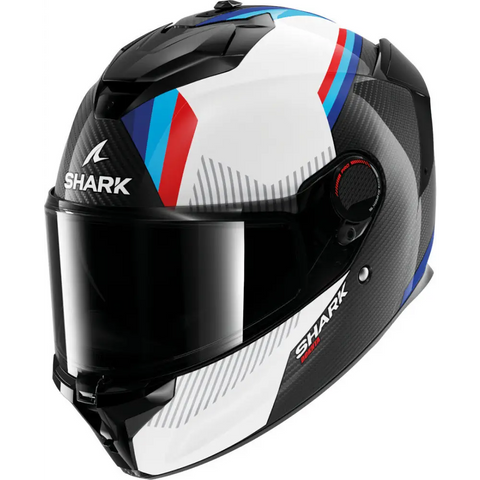 Casco Shark Spartan GT Pro Carbon Dokhta White/Blue