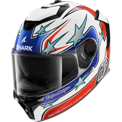 Casco Shark Spartan GT Pro Carbon Flagstaff White/Red/Blue