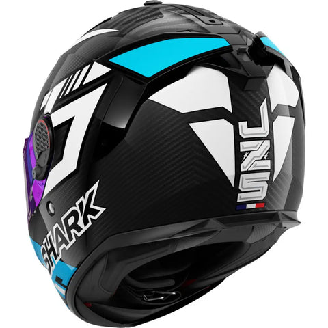 Casco Shark Spartan GT Pro Carbon Zarco Track Racer Carbon/White/Blue