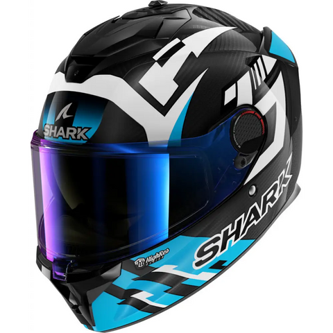 Casco Shark Spartan GT Pro Carbon Zarco Track Racer Carbon/White/Blue