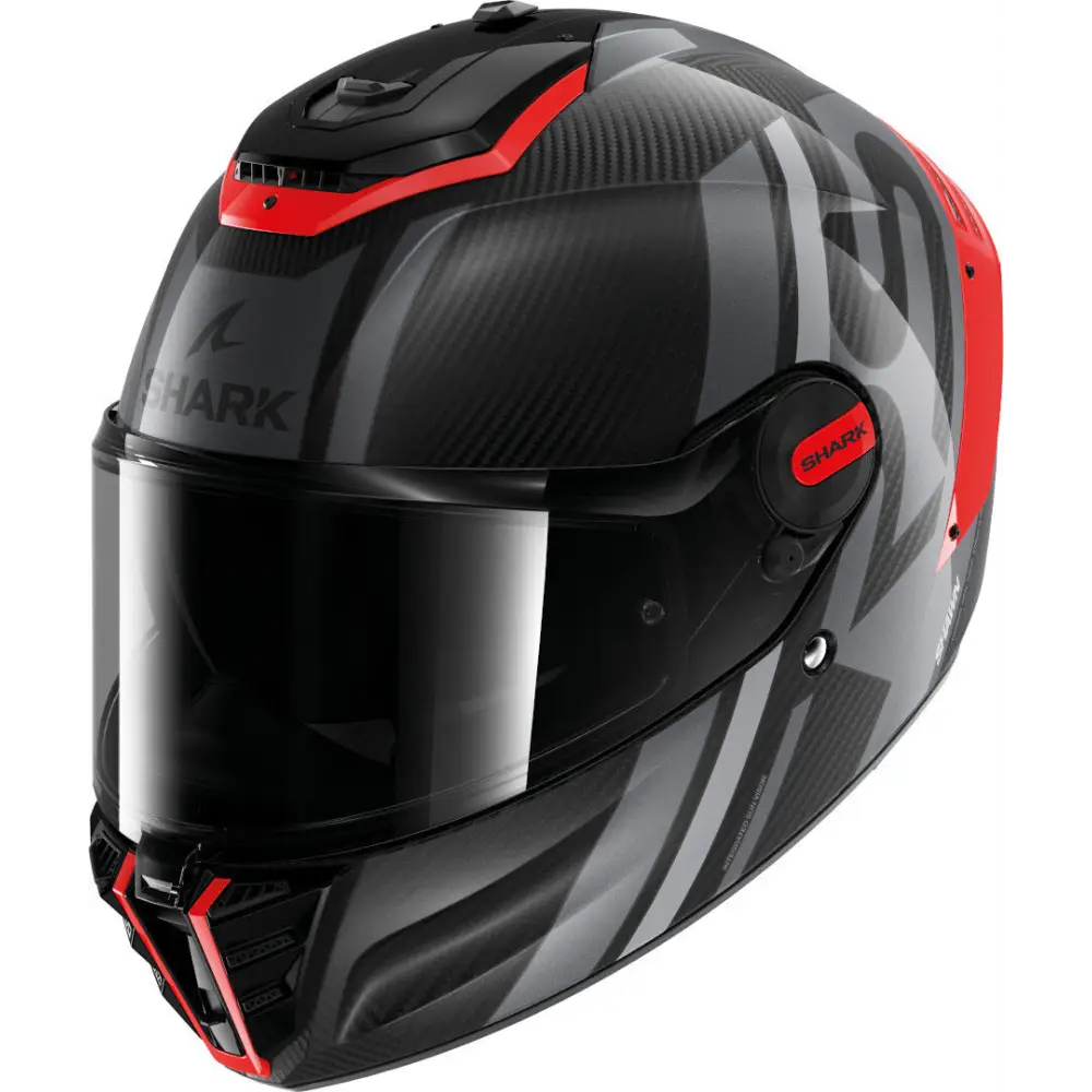 Casco Shark Spartan RS Carbon Shawn Grey/Red