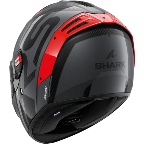 Casco Shark Spartan RS Carbon Shawn Grey/Red