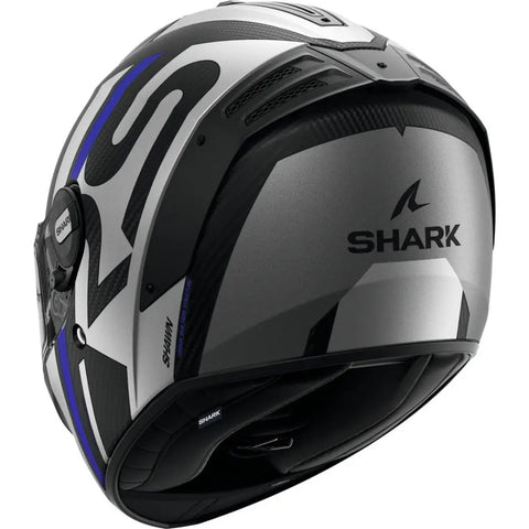 Casco Shark Spartan RS Carbon Shawn Matt Black/Grey/Blue