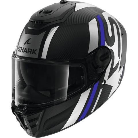 Casco Shark Spartan RS Carbon Shawn Matt Black/Grey/Blue